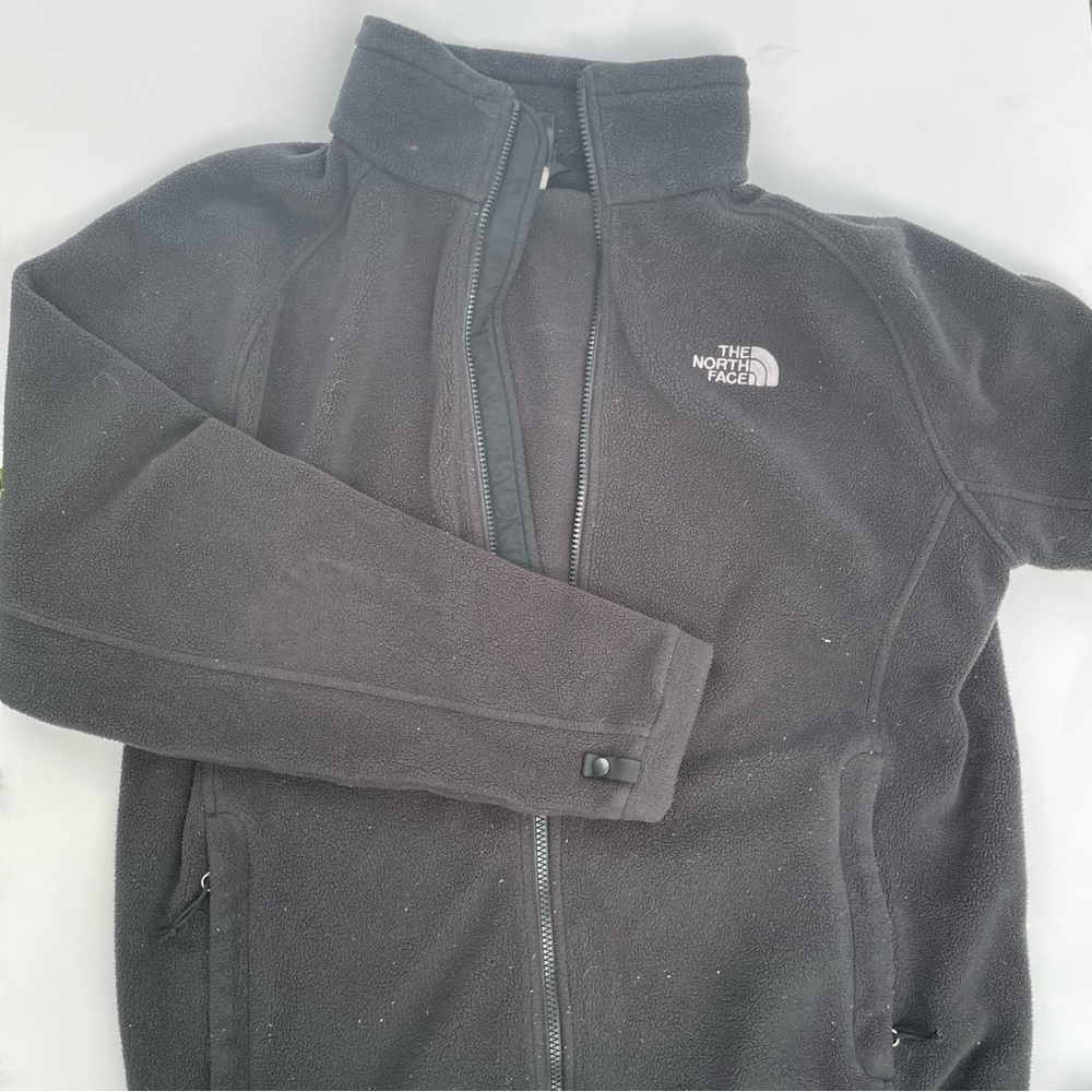 North Face Black zip up jacket